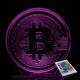 Акриловий 3D світильник-нічник Bitcoin