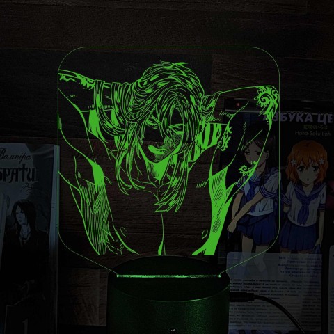 Акриловий 3D світильник-нічник Джотаро Куджо
