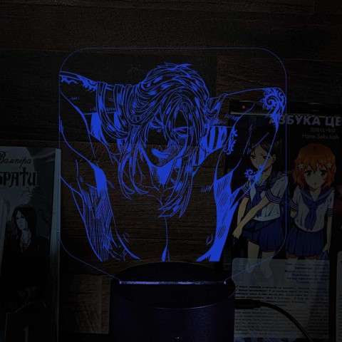 Акриловий 3D світильник-нічник Джотаро Куджо