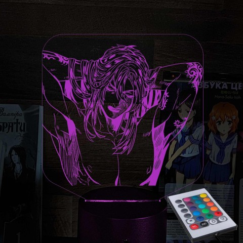 Акриловий 3D світильник-нічник Джотаро Куджо