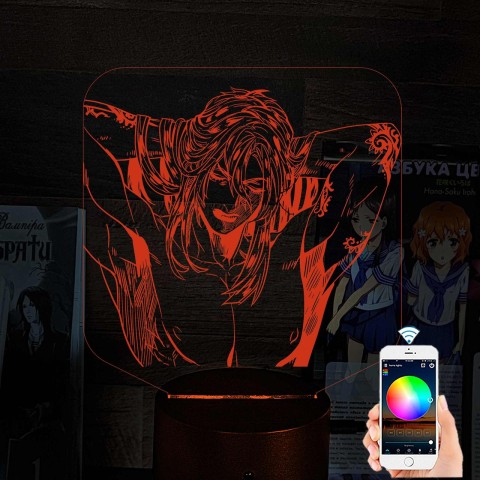 Акриловий 3D світильник-нічник Джотаро Куджо