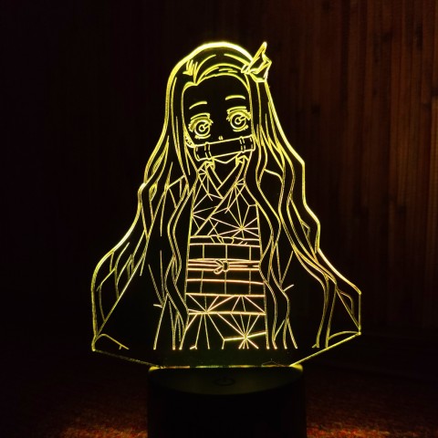 Акриловий 3D світильник-нічник Незуко Камадо 3