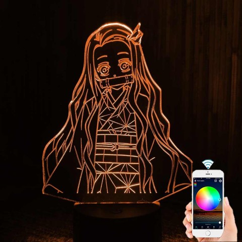 Акриловий 3D світильник-нічник Незуко Камадо 3