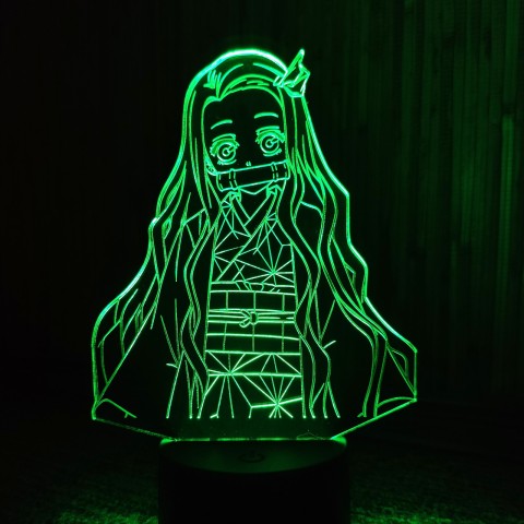 Акриловий 3D світильник-нічник Незуко Камадо 3