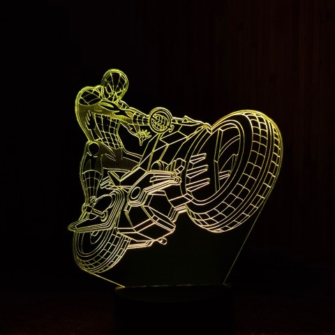 Акриловий 3D світильник-нічник Людина-павук 2 (Спайдермен)