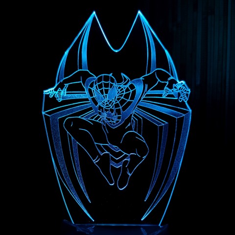 Акриловий 3D світильник-ночник Людина-павук 2 (Спайдермен)