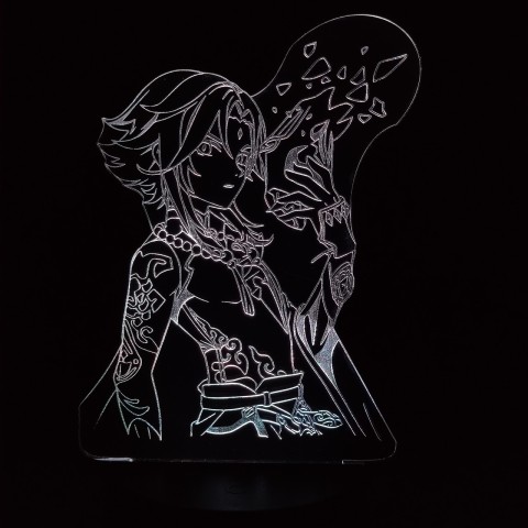 Акриловий 3D світильник-нічник Сяо