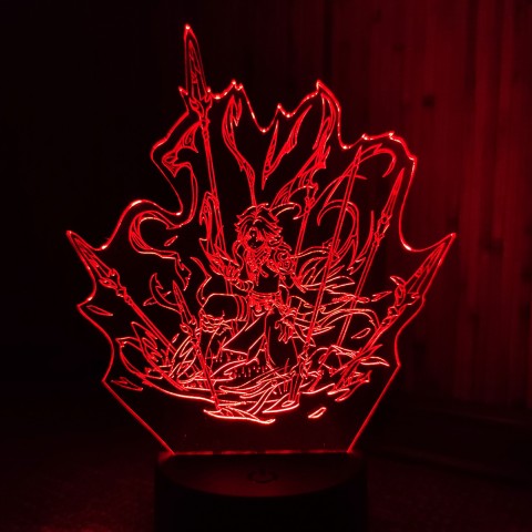 Акриловий 3D світильник-нічник Сяо 2