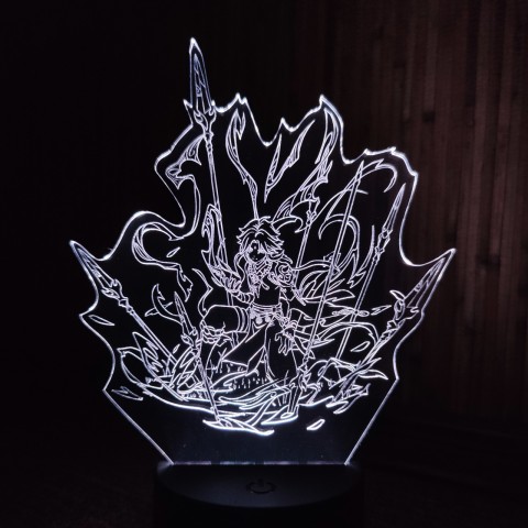 Акриловий 3D світильник-нічник Сяо 2
