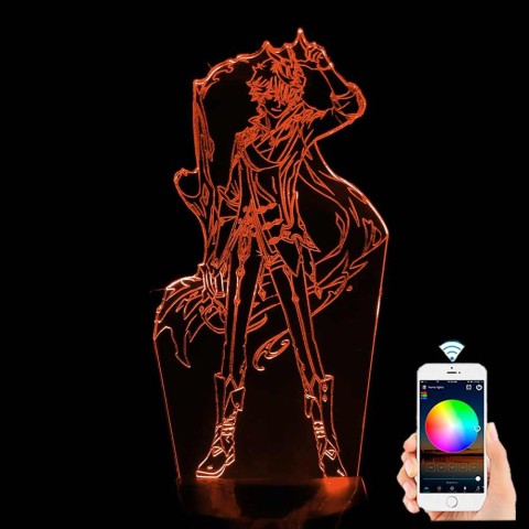 Акриловий 3D світильник-нічник Чайльд Тарталья