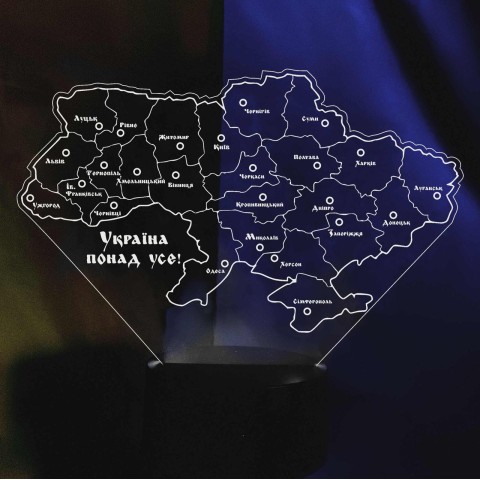 Акриловий 3D світильник-нічник Україна