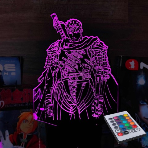 Акриловий 3D світильник-нічник Гатс "Берсерк"