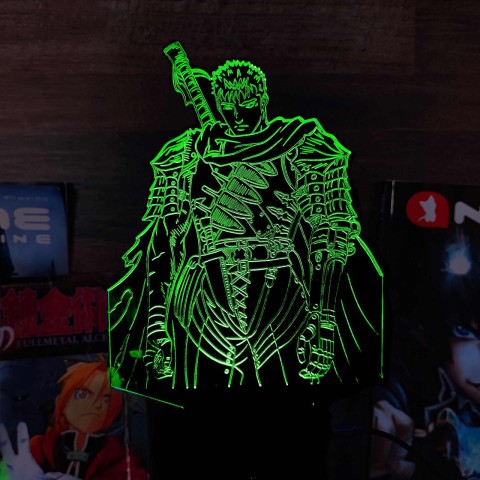 Акриловий 3D світильник-нічник Гатс "Берсерк"