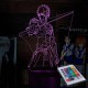 Акриловий 3D світильник-нічник Ічиго Куросакі "Бліч"