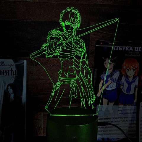Акриловий 3D світильник-нічник Ічиго Куросакі "Бліч"