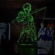 Акриловий 3D світильник-нічник Ічиго Куросакі "Бліч"