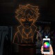 Акриловий 3D світильник-нічник Боруто Узумакі "Наруто"