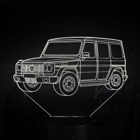 Акриловий 3D світильник-нічник Mercedes-Benz G