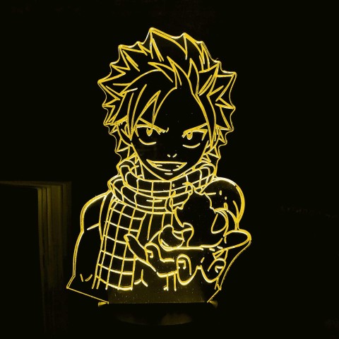 Акриловий 3D світильник-нічник Нацу Драгніл