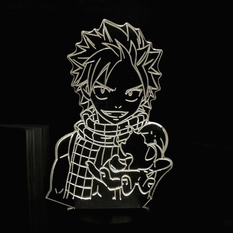 Акриловий 3D світильник-нічник Нацу Драгніл