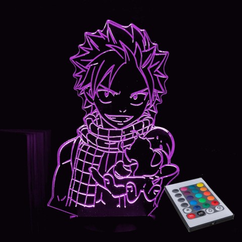 Акриловий 3D світильник-нічник Нацу Драгніл