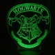 Акриловий 3D світильник-нічник герб Гоґвортсу