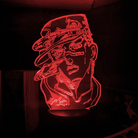 Акриловий 3D світильник-ночник Невероятні пригоди ДжоДжо