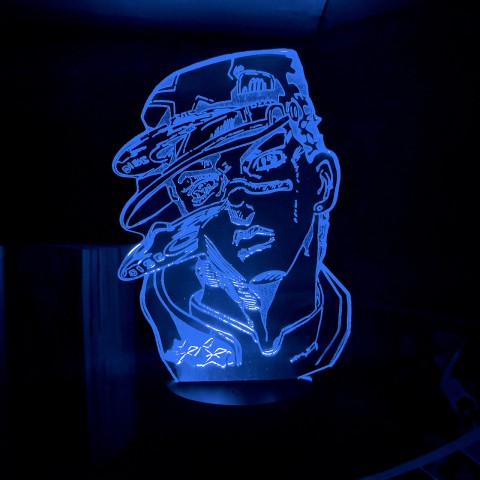 Акриловий 3D світильник-ночник Невероятні пригоди ДжоДжо