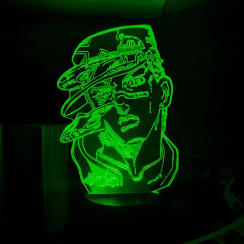 Акриловий 3D світильник-ночник Невероятні пригоди ДжоДжо