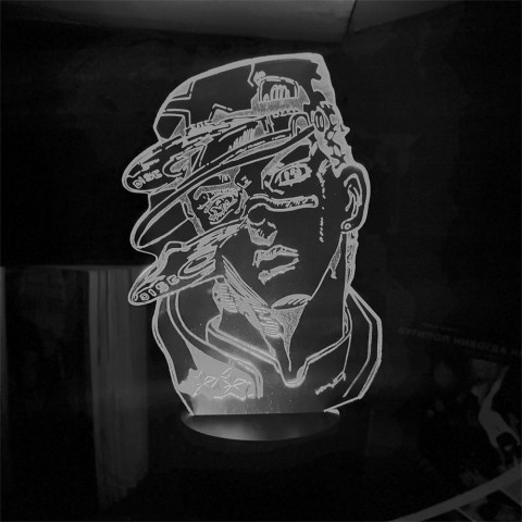 Акриловий 3D світильник-ночник Невероятні пригоди ДжоДжо