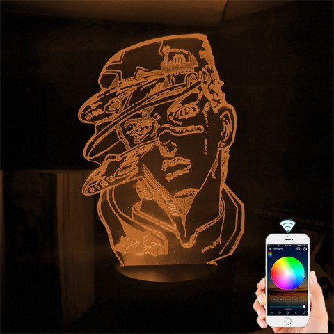 Акриловий 3D світильник-ночник Невероятні пригоди ДжоДжо