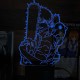 Акриловий 3D світильник-нічник Людина-бензопила (Chainsaw Man)