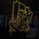 Акриловий 3D світильник-нічник Людина-бензопила (Chainsaw Man)