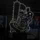 Акриловий 3D світильник-нічник Людина-бензопила (Chainsaw Man)