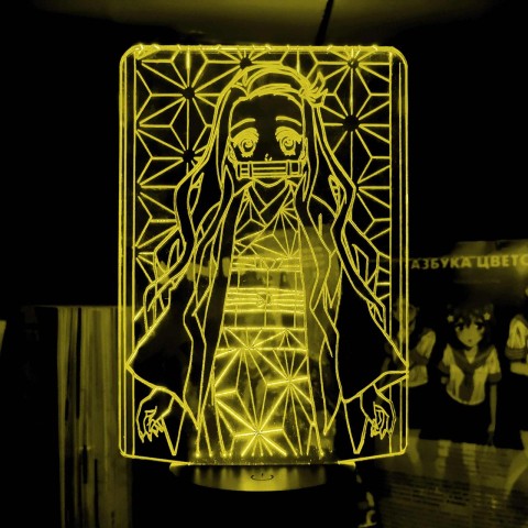 Акриловий 3D світильник-нічник Незуко Камадо 3