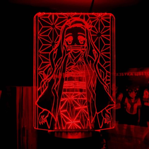 Акриловий 3D світильник-нічник Незуко Камадо 3