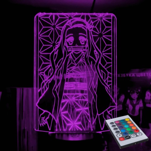 Акриловий 3D світильник-нічник Незуко Камадо 3