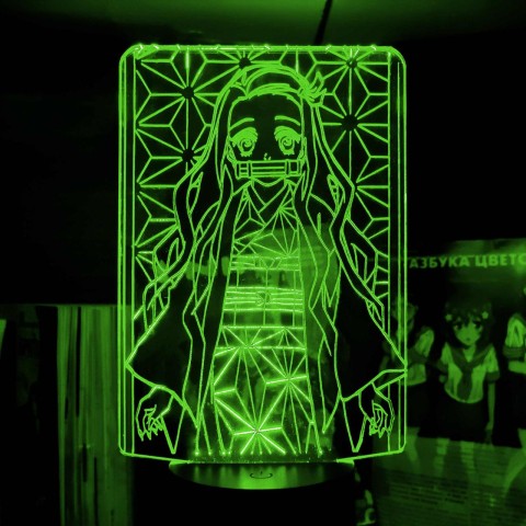 Акриловий 3D світильник-нічник Незуко Камадо 3