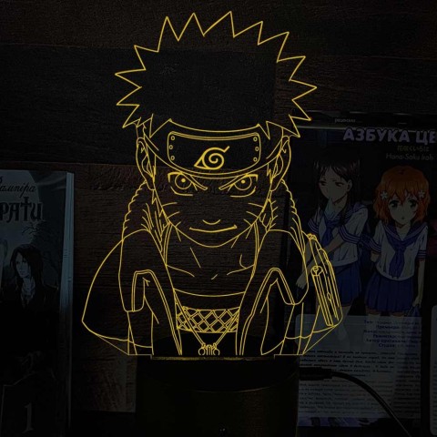Акриловий 3D світильник-нічник Наруто