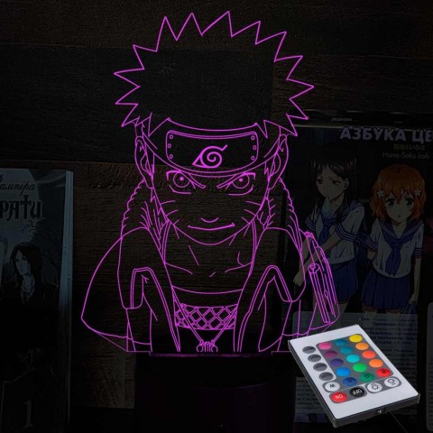Акриловий 3D світильник-нічник Наруто