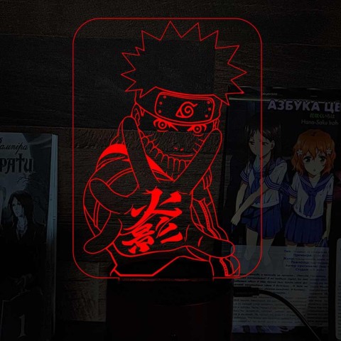 Акриловий 3D світильник-ночник Наруто 2