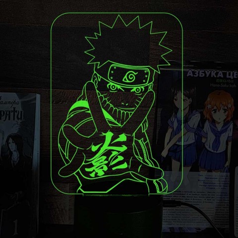 Акриловий 3D світильник-ночник Наруто 2