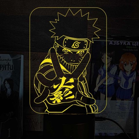 Акриловий 3D світильник-ночник Наруто 2