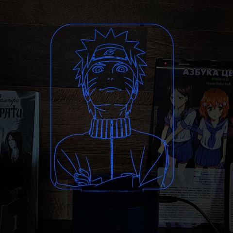 Акриловий 3D світильник-ночник Наруто 3