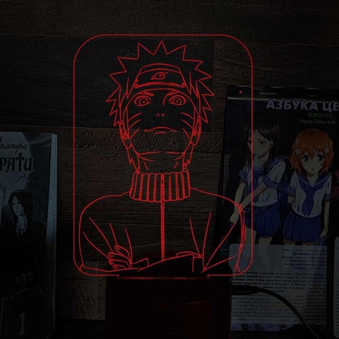 Акриловий 3D світильник-ночник Наруто 3