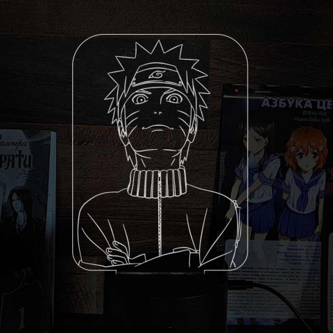 Акриловий 3D світильник-ночник Наруто 3