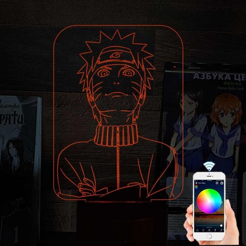 Акриловий 3D світильник-ночник Наруто 3
