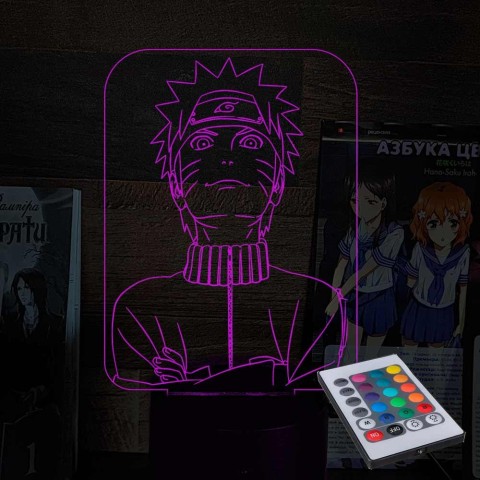 Акриловий 3D світильник-ночник Наруто 3