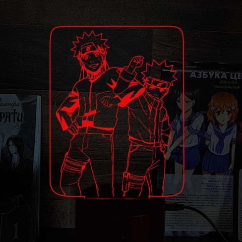 Акриловий 3D світильник-ночник Наруто 4