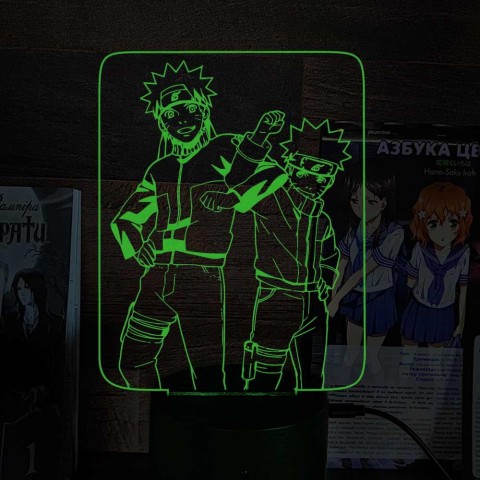 Акриловий 3D світильник-ночник Наруто 4